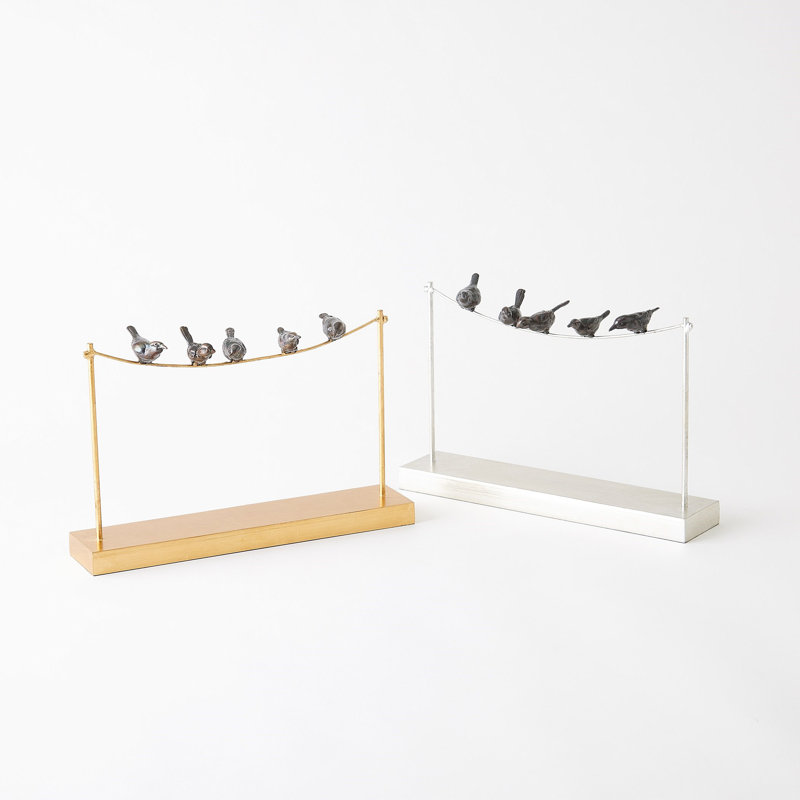 Birds On A Wire-Gold Leaf