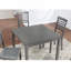 Table de salle à manger en bois carrée, table de cuisine pour petit espace, table de salle à manger pour 4 personnes, Grayonly