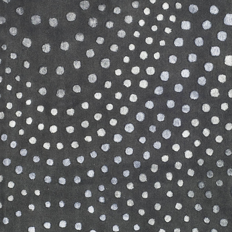 Amier Hand Tufted Wool And Viscose Abstract Rug, Round 8'