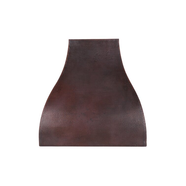 Premier Copper Products 36 inch 735 CFM Hammered Copper Wall Mounted Campana Range Hood with Screen Filters HV-CAMPANA36-C2036BP