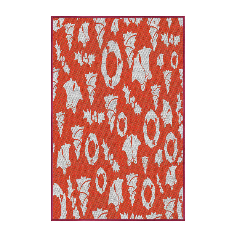 Tapis décoratif Non disponible rouge/blanc Maeder, Rectangle 4 pi x 6 pi