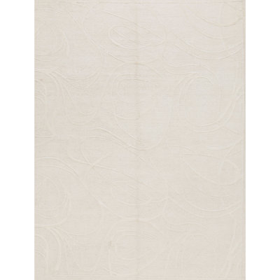 Himalayan Cotton Abstract Area Rug in Gray