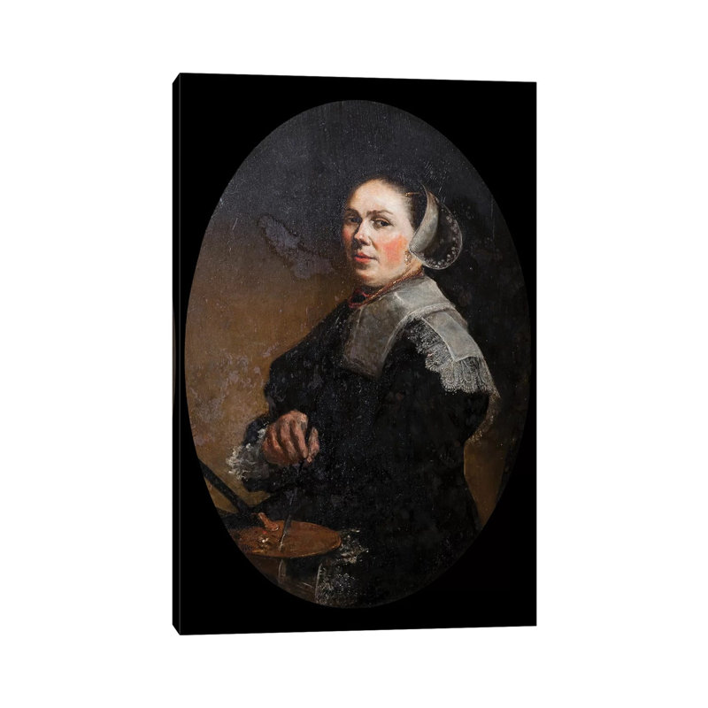 Self Portrait by Judith Leyster - Wrapped Canvas Painting, 101.6cm H x 66.04cm W x 1.91cm D