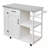 Outdoor Kitchen Island with Stainless Top, Towel and Spice Racks-1794889717