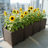 Weather-Resistant Raised Planter Boxes - Extra Deep Self-Watering Bed For Patio & Terrace Gardens-58493179