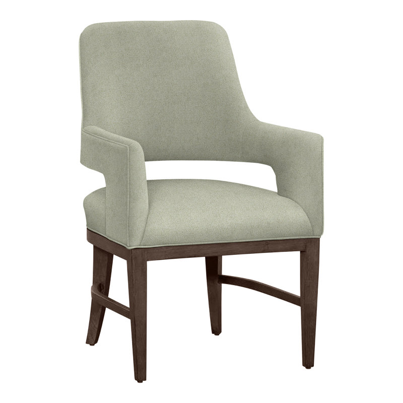 Chaise avec accoudoirs Josie, Noisette, Parchemin 8794