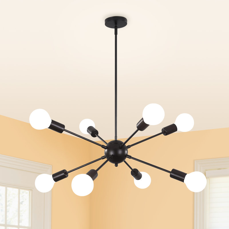 8 - Light Dimmable Sputnik Sphere Chandelier