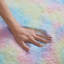 Tapis rose à poils longs fait à la main-905978203