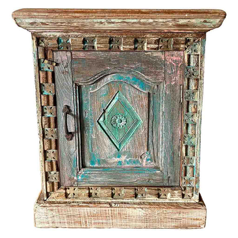Ahlan 50cm W Solid Wood Bedside Table