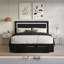 Lit plateforme tapissier avec rangement Gouker-759628397-759628400