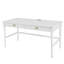 Bureau d'écriture de ferme de 60 po avec tiroirs, prises de courant intégrées et ports USB Blaire, bureau en bois pour la chambre à coucher, le bureau et le salon-130143726