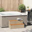 Pied de spa en rotin 39,4 "x 19,7" x 19,9 "Vidaxl et acacia massif-111469897