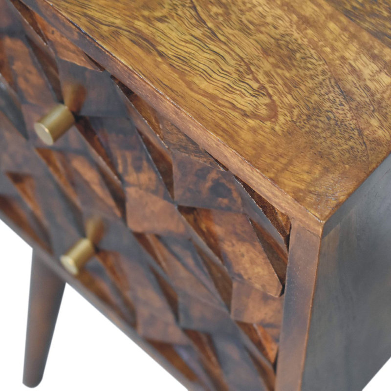 Aramanta 12.2'' W Solid Wood Nightstand