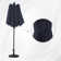 Jacobo 156'' x 78''Rectangular Lighted Market Umbrella with  16 Color Changing Light