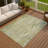 Machine Washable Indoor/Outdoor Chantille ACN2382 Circles Rug-640616268