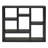 Open Wooden Open Shelf Bookcase, Freestanding Display Storage Cabinet With 7 Cube Storage Spaces, Floor Standing Bookshelf, Entryway, Living Room Storage Cabinet