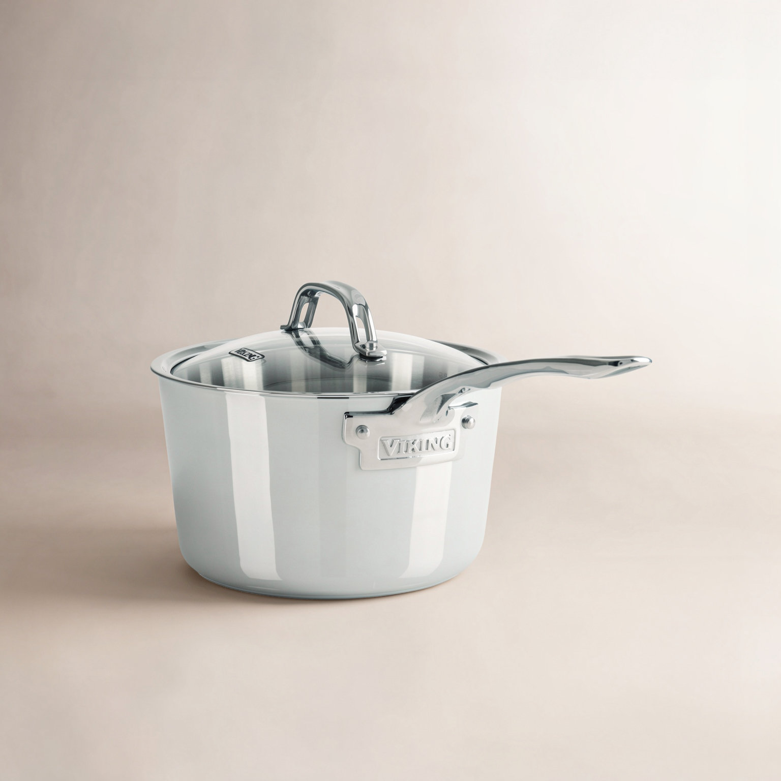 Viking Contemporary 3-Ply Stainless Steel Saucepan, 3.4 Quart