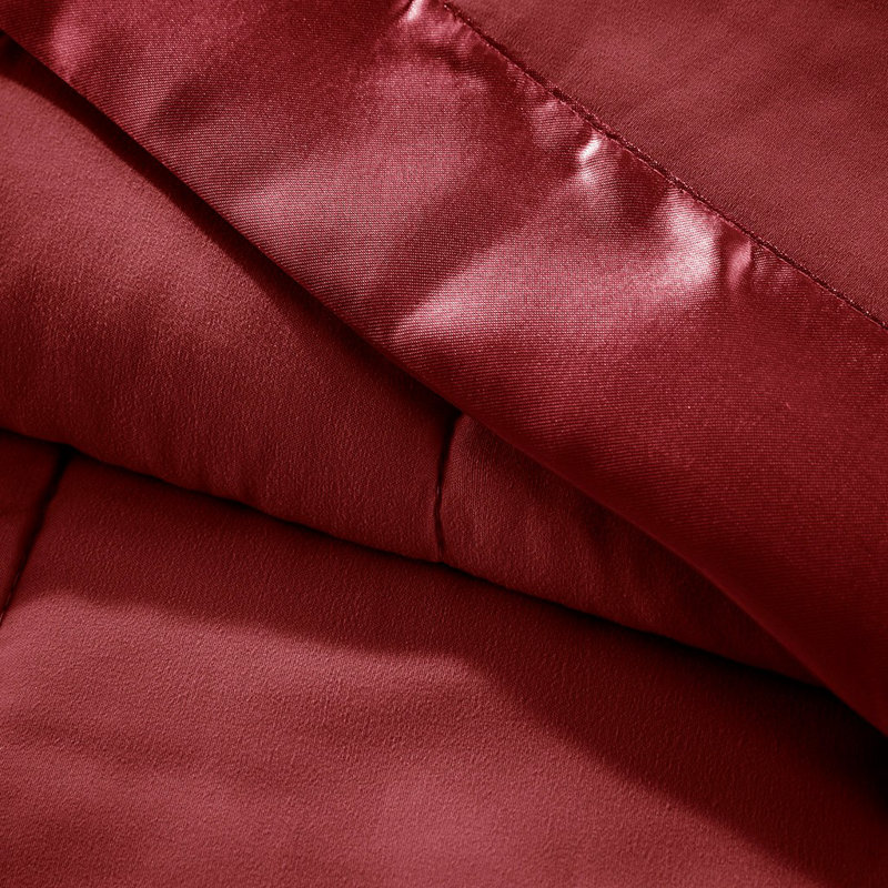 Couverture en duvet synthétique toutes saisons Gracie Mills Larry avec bordure en satin, Très grand, Écume de mer