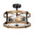 Kinman Glass Semi Flush Mount