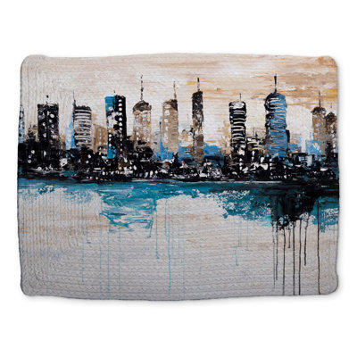 Industrial Blue Braided Polyester Placemat - Home Decor