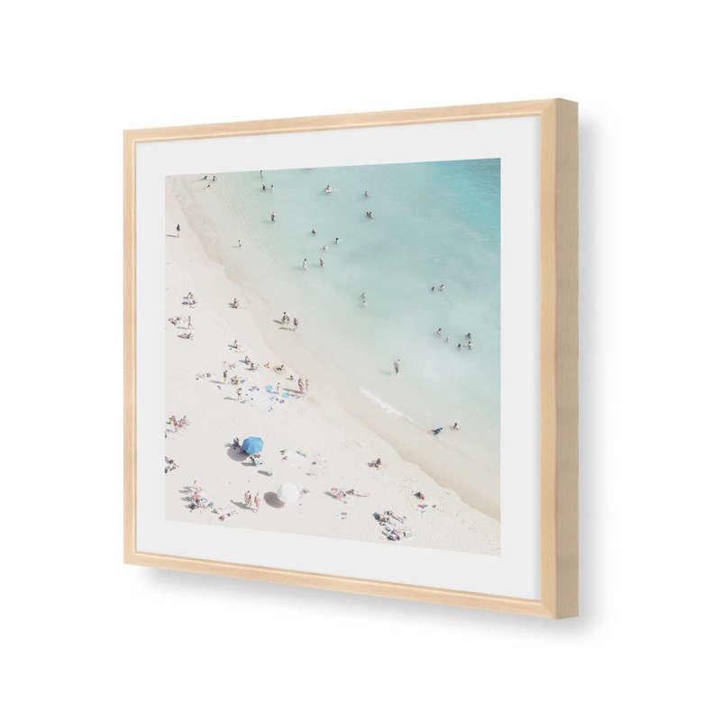 Whispering Shore Art Print, 13.5" H x 13.5" W, Raw Maple