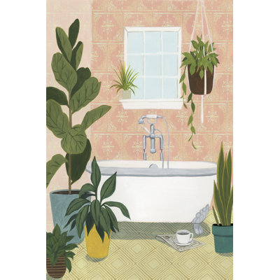 Bathtub Oasis II by Grace Popp - Wrapped Canvas Painting Print