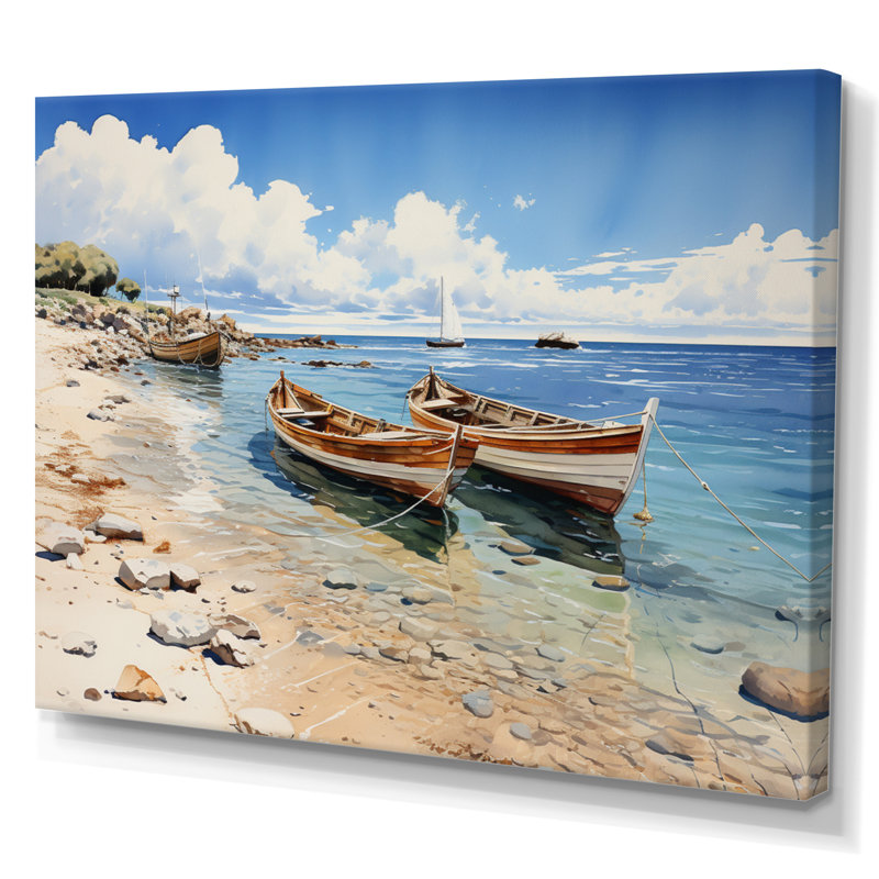 «England Coastal Serenityengland Landscape I», reproduction sur toile, H 34 po x l 44 po x P 1,5 po, Toile tendue