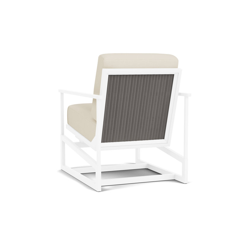 Summit Outdoor Rocker Chair, Pewter, Sailcloth Sailor, White
