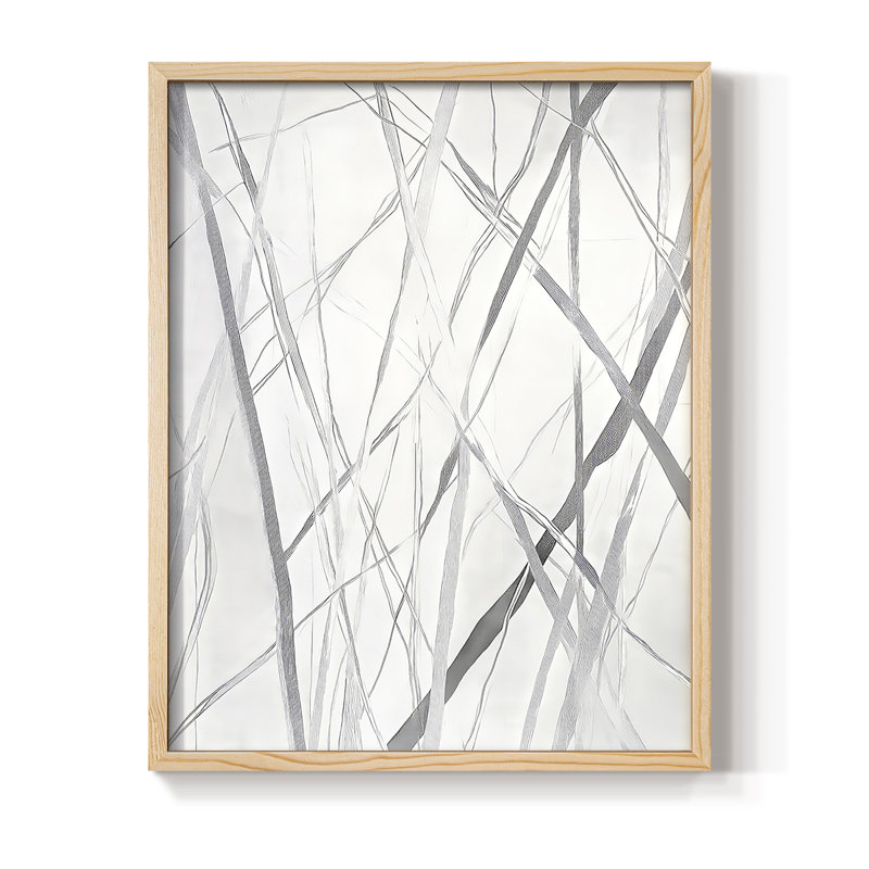 Reproduction encadrée ABSTRACT Series DCCCLI - bois massif, H 11 po x l 9 po