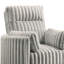 Fauteuil d'appoint pivotant Ezo, velours côtelé polyester, 2 coussins-109470233