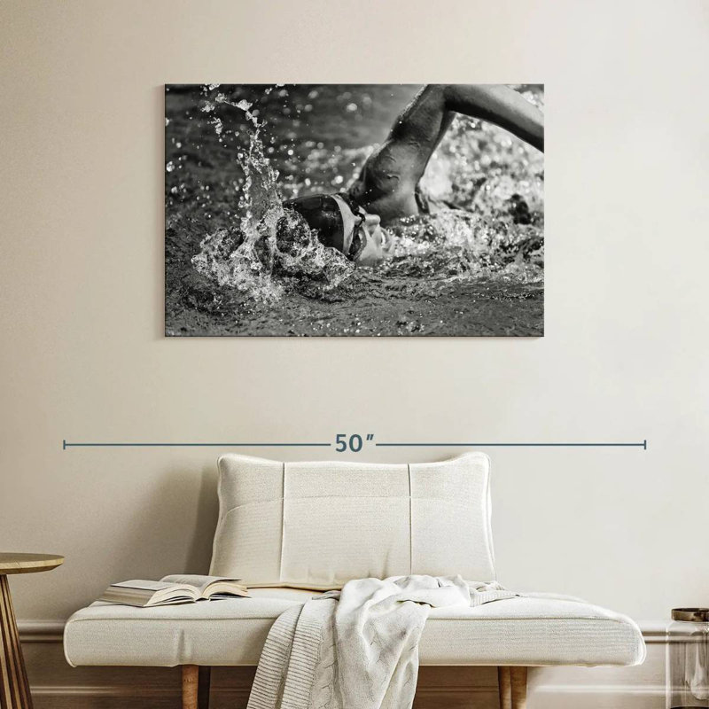 Sireci Olympic Swimmer, 26" H x 39" W