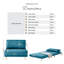 Berlyn Futon Sofa Bed - Luxury Simple Modern Folding Design-425693066-409557219