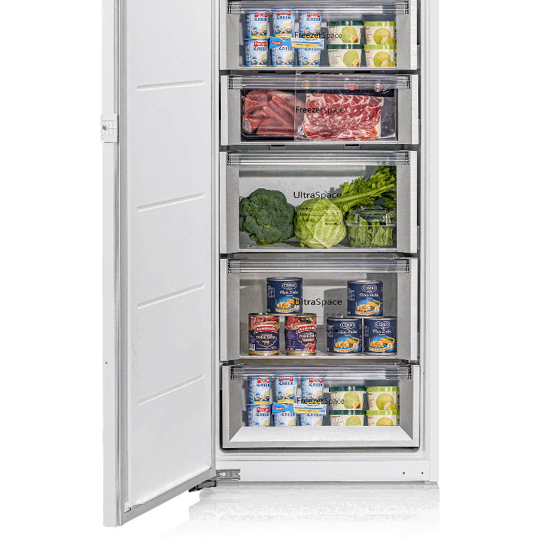 Réfrigérateur à panneaux Calefort, 9,75 pieds cubes Réfrigérateur-congélateur encastré silencieux avec portes réversibles, fonctionnement silencieux, Energy Star, réfrigérateur intégré sans couture pour les cuisines modernes
