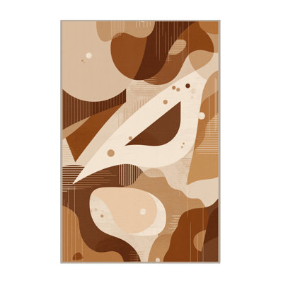 Tapis abstrait moelleux et moelleux à motif abstrait Earl