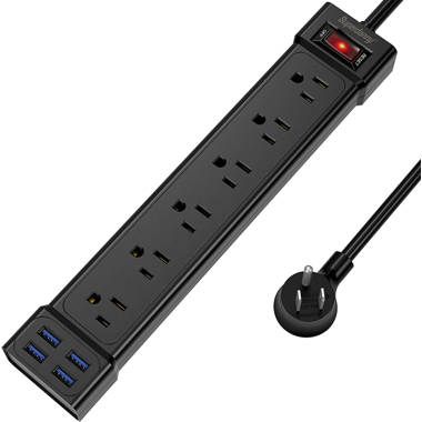 TORCHSTAR WiFi Power Strip, 3 AC Outlets 2 USB Ports, App Control, Surge  Protected, Compatible with Alexa