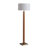 Tambo Floor Lamp -  Weathered Brass, White linen Shade, Dimmer-96228116