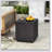 Durable MGO Fluted Outdoor Side Table, Perfect For Patio, Garden, And Backyard Use, With Elegant Design And Versatile Functionality