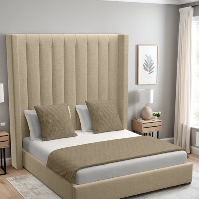 Esparto Upholstered Wingback Bed