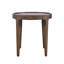 Table d'appoint ronde Soren de style moderne du milieu du siècle, en bois massif, de 22 pouces