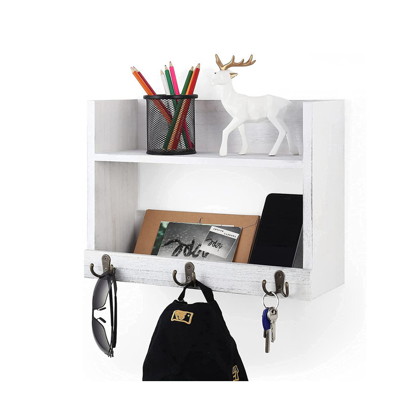 Anglina Square Accent Shelf, Whitewash