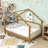 Wood bed with Soft Cushion Rails-1944352313