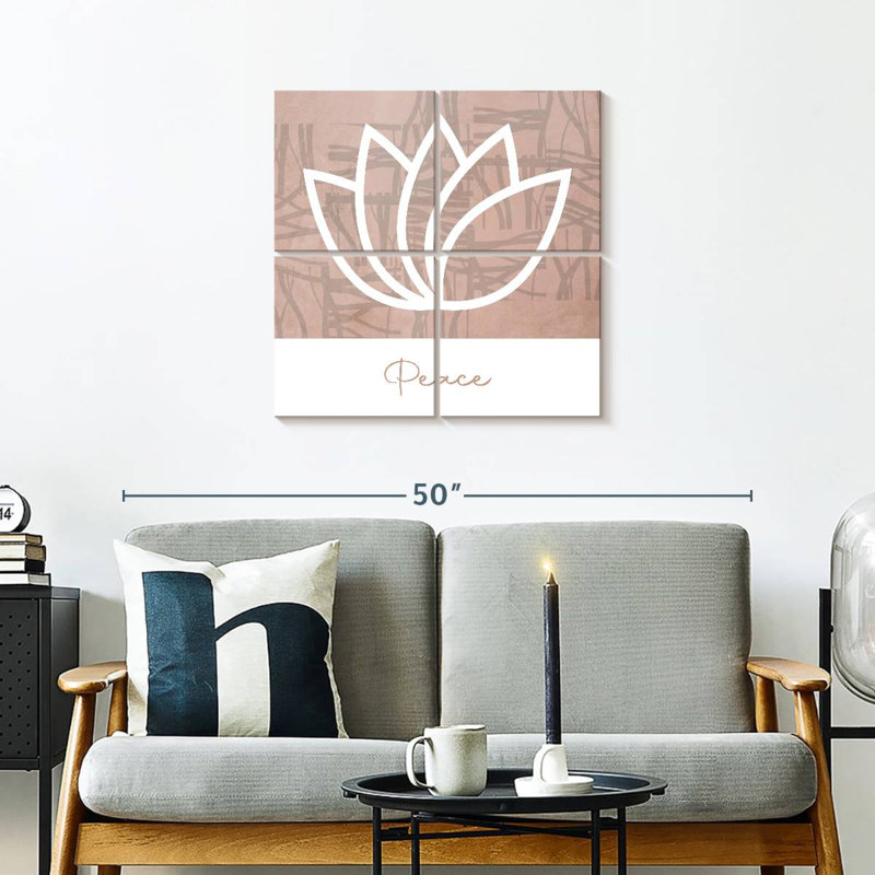 Lotus Tergel Peace, H 26 po x l 26 po
