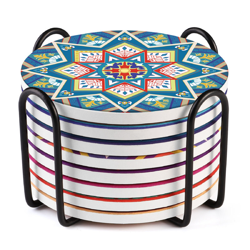 8 ensembles de sous-verres absorbants
