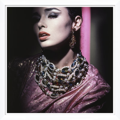 Vogue Magazine Model Sondra Peterson Wearing Jewelry by Horst PHorst  Picture Frame Photograph