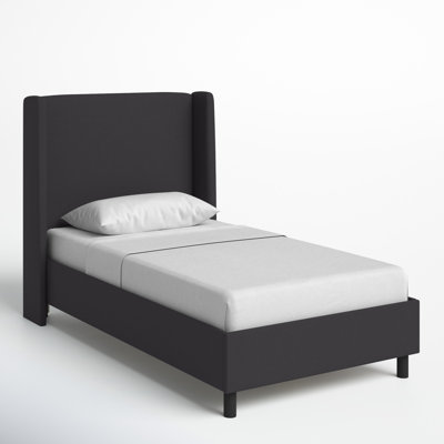 Tilly Linen Upholstered Wingback Bed