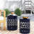 Side Table - Outdoor, Navy Blue, 12.00"W X 16.00"H, Powder-Coated Versatile Outdoor, 17.7"H, Rustproof-467686588