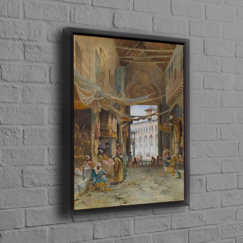 Print on Canvas, 20cm H x 30cm W, Framed Print without Mat, Black