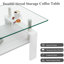 Table basse rectangulaire, plateau de table en verre trempé avec panneau de fibres à densité moyenne-2108162360-2108162361