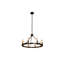 Mcleod 8 - Light Waggon Wheel Chandelier