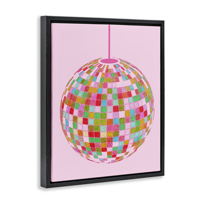 "Bold Moted Disco Ball", art mural encadré par Daphne Polselli